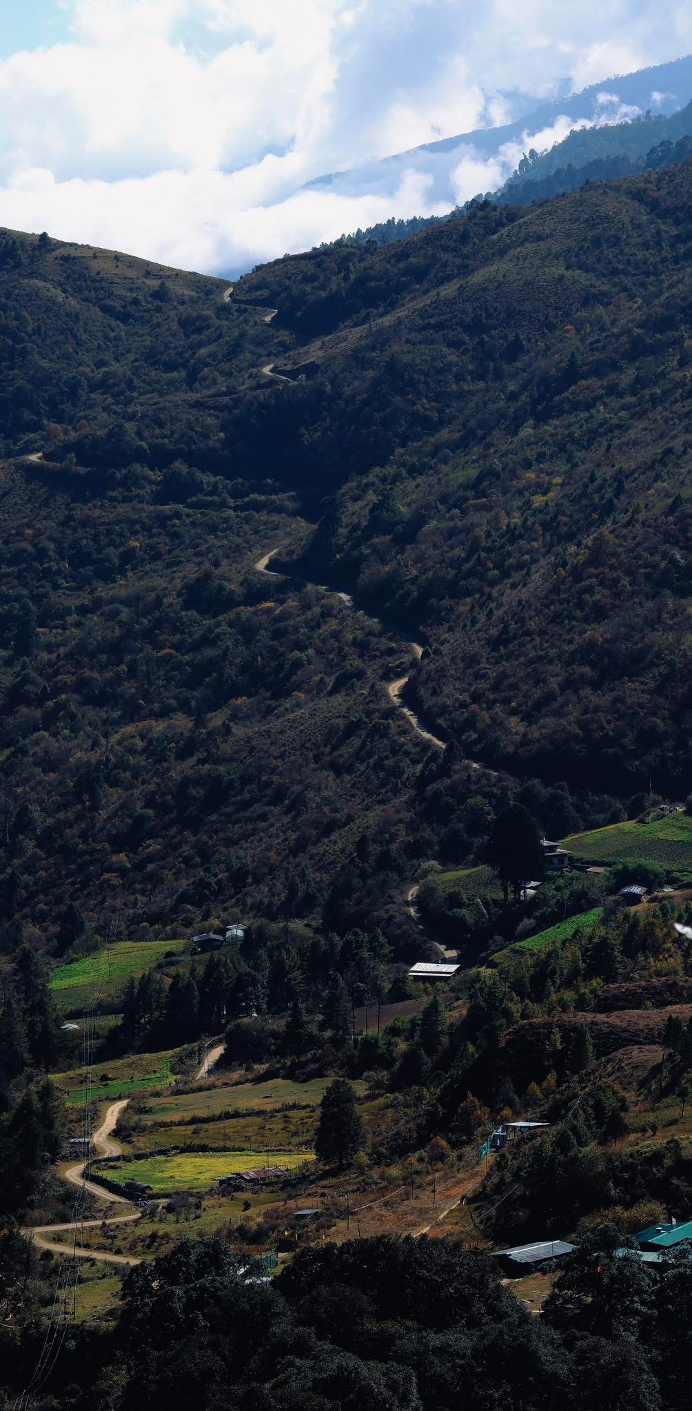 Mountain road Bhutan