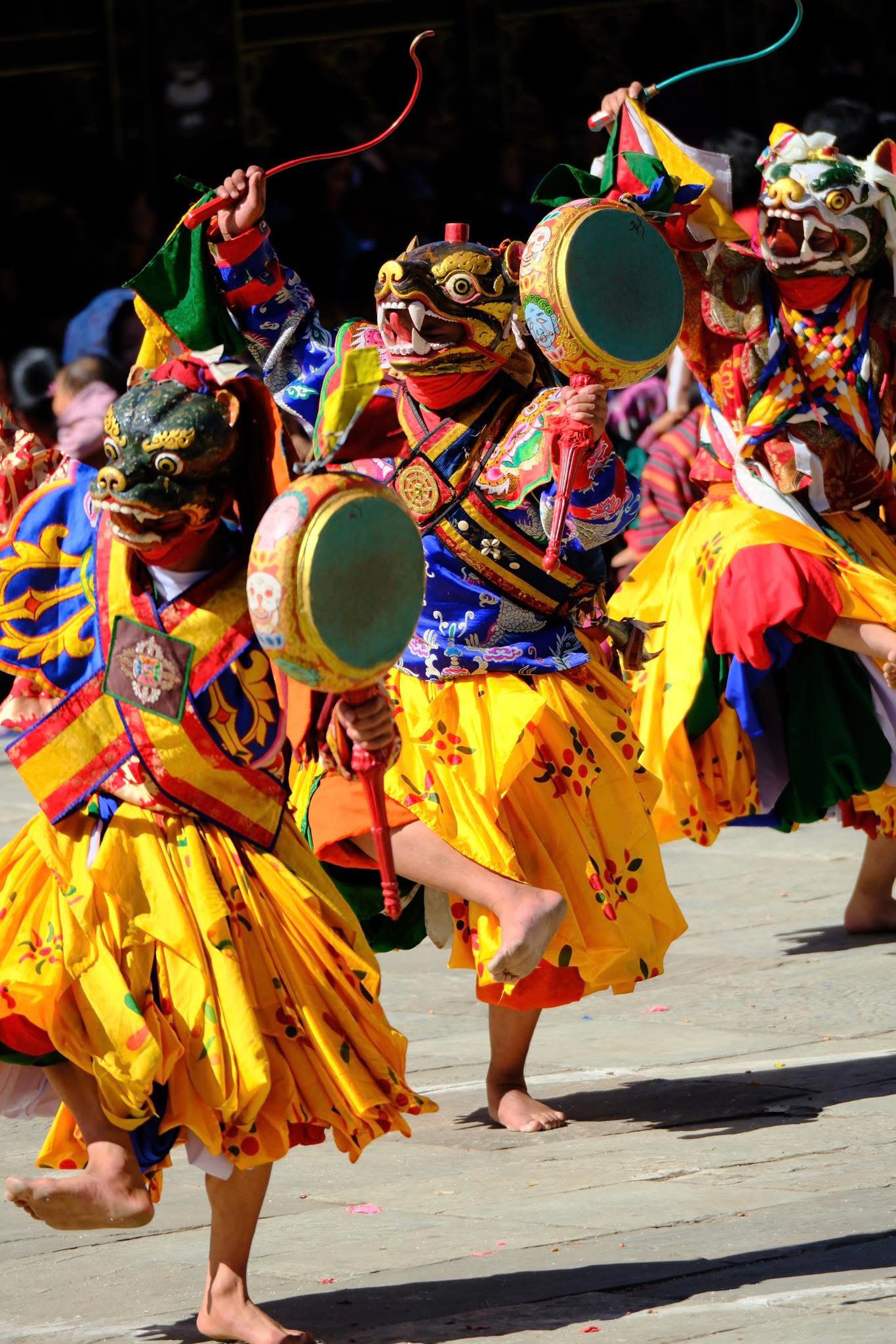 Tshechu Festival mask dance